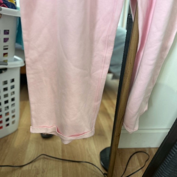 SKIMS Cotton Fleece Women's Pink Lounge Set in Cherry Blossom XL; bottoms NWT - Picture 6 of 6